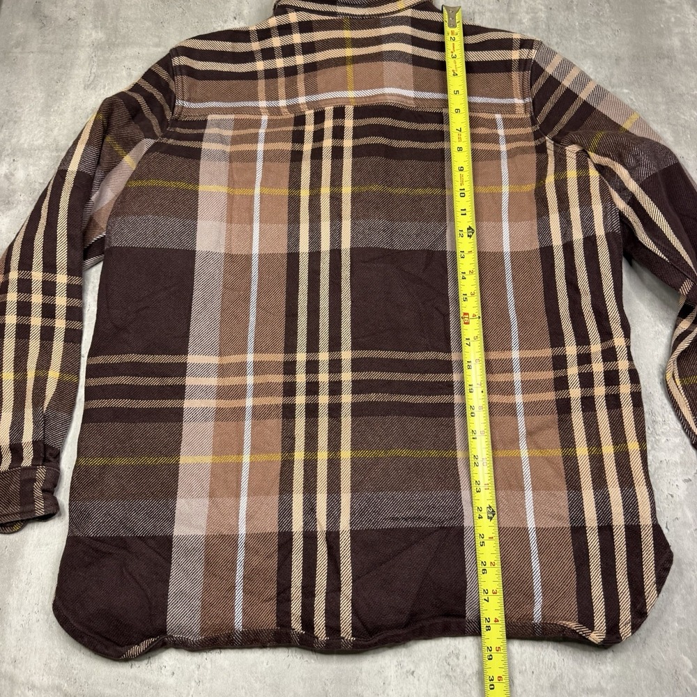 Carhartt Loose Fit Heavyweight Twill Long-Sleeve Plaid Shirt Women's Size L - Picture 4 of 5